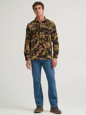 Men's Fleece Button Down Shirt
