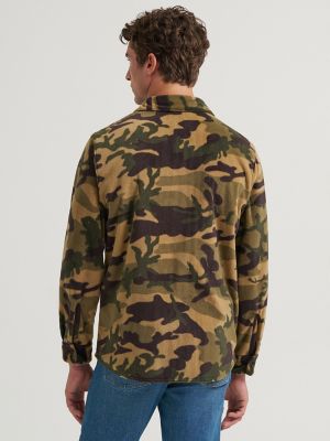 Men's Fleece Button Down Shirt