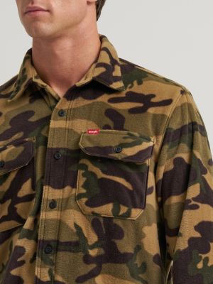Men's Fleece Button Down Shirt
