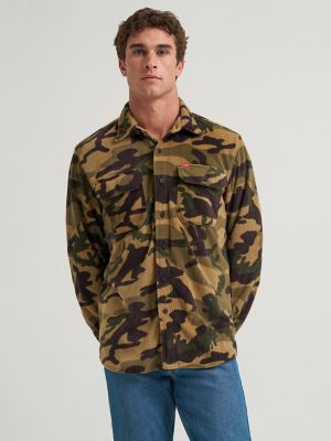 Men's Fleece Button Down Shirt