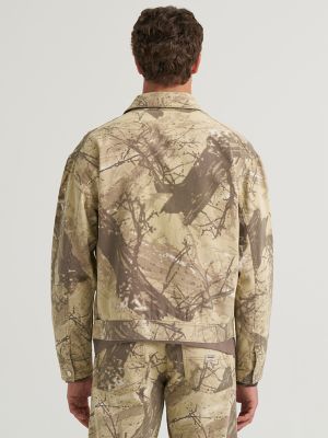 Men's Utility Jacket in Camo Almond Milk