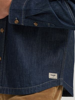 Men's Denim Relaxed Fit Overshirt