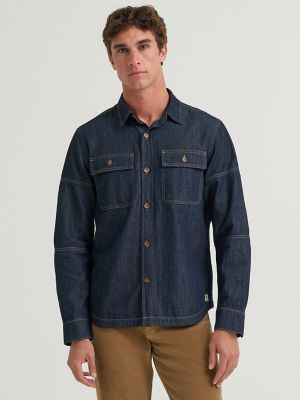 Men's Denim Relaxed Fit Overshirt