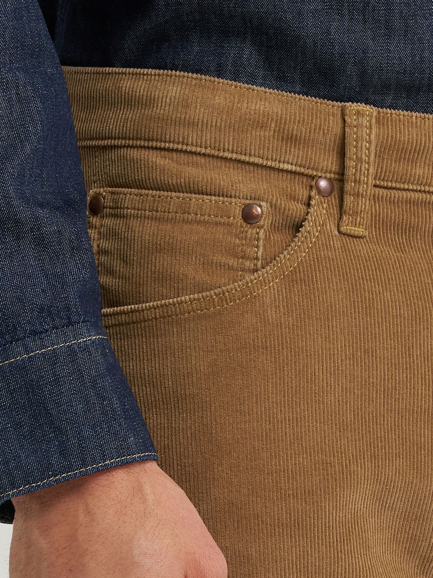 Мужские брюки Wrangler Corduroy 5 Pocket, цвет: Acorn — фото 5