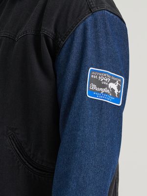 Men's Crossover Jacket in Black Morning Wash