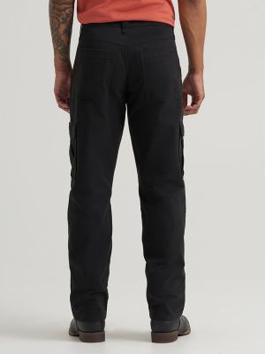 Men's Fleece Lined Cargo Pant in Black alternative view
