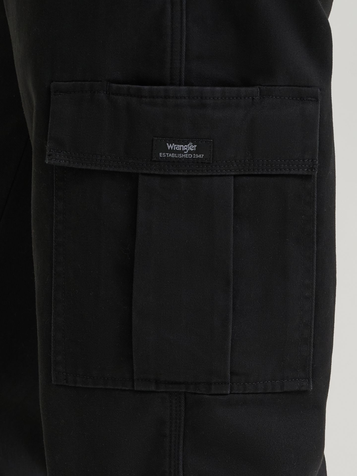 Мужские брюки Wrangler Fleece Lined Cargo, цвет: Чёрный — фото 7
