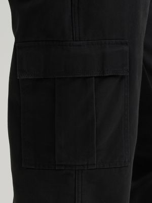 Men's Fleece Lined Cargo Pant in Black alternative view 7