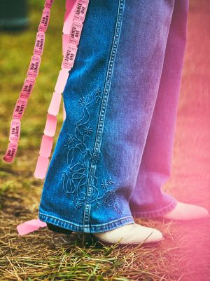 Wrangler x LoveShackFancy Wide Leg Jean