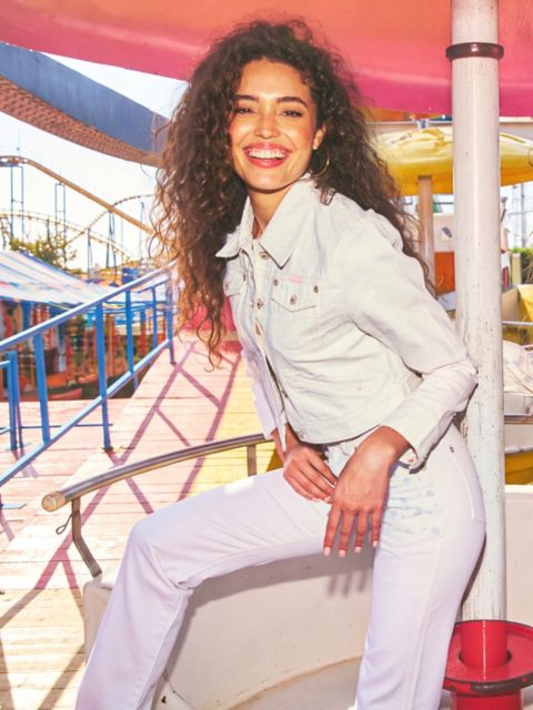 Женские куртки Wrangler x LoveShackFancy Denim Jacket