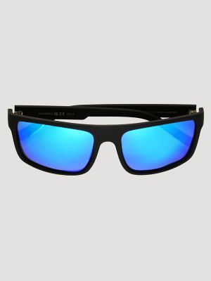 Blue Lens Rectangle Sunglasses