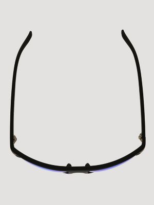 Blue Lens Rectangle Sunglasses