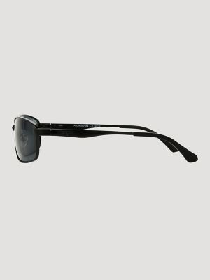 Smoke Lens Rectangle Sunglasses