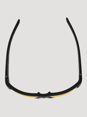 Orange Lens Wrap Sunglasses