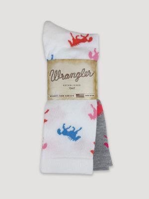 Women's Bright Horse Crew Socks (2-Pack)