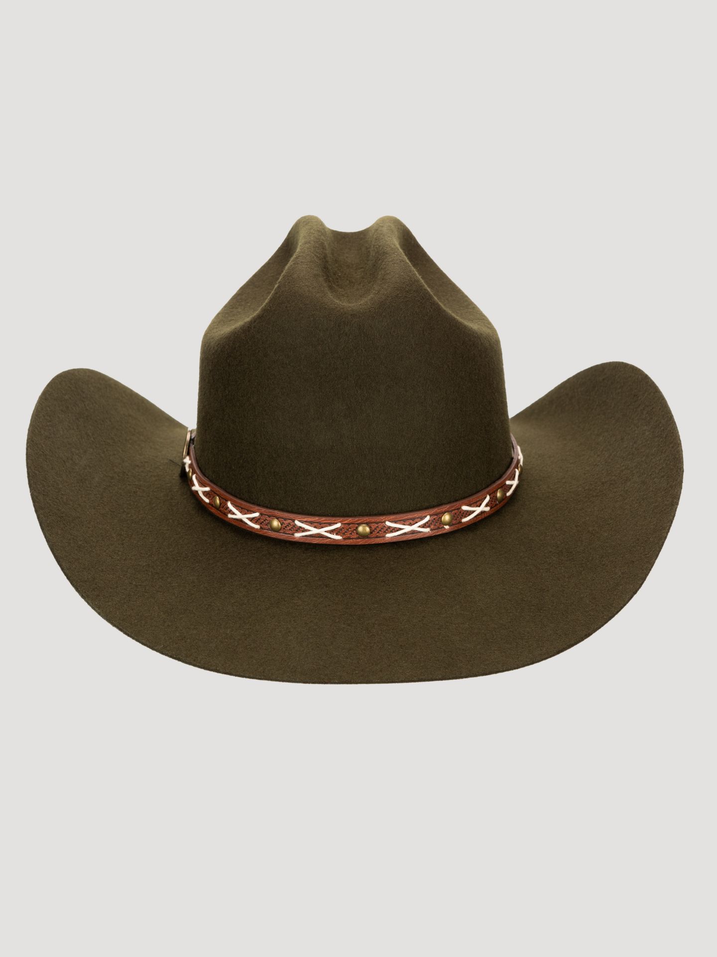 Головной убор Wrangler Cattlemen's Crease Cowboy Hat для мальчиков, цвет: Коричневый — фото 2