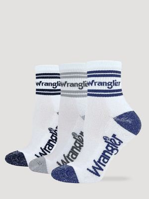 Women's Wrangler Stripe Quarter Socks (3-Pack) from Wrangler - $19.99