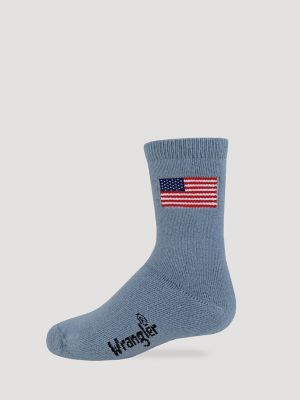 Boy's Flag Micro Crew Socks (2-Pack)