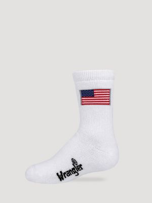 Boy's Flag Micro Crew Socks (2-Pack)