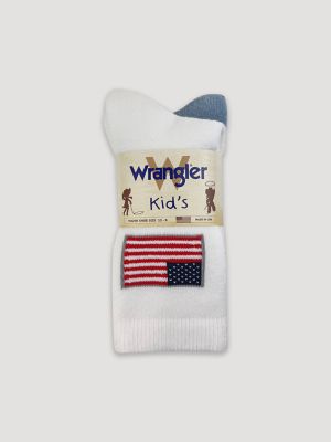 Boy's Flag Micro Crew Socks (2-Pack)