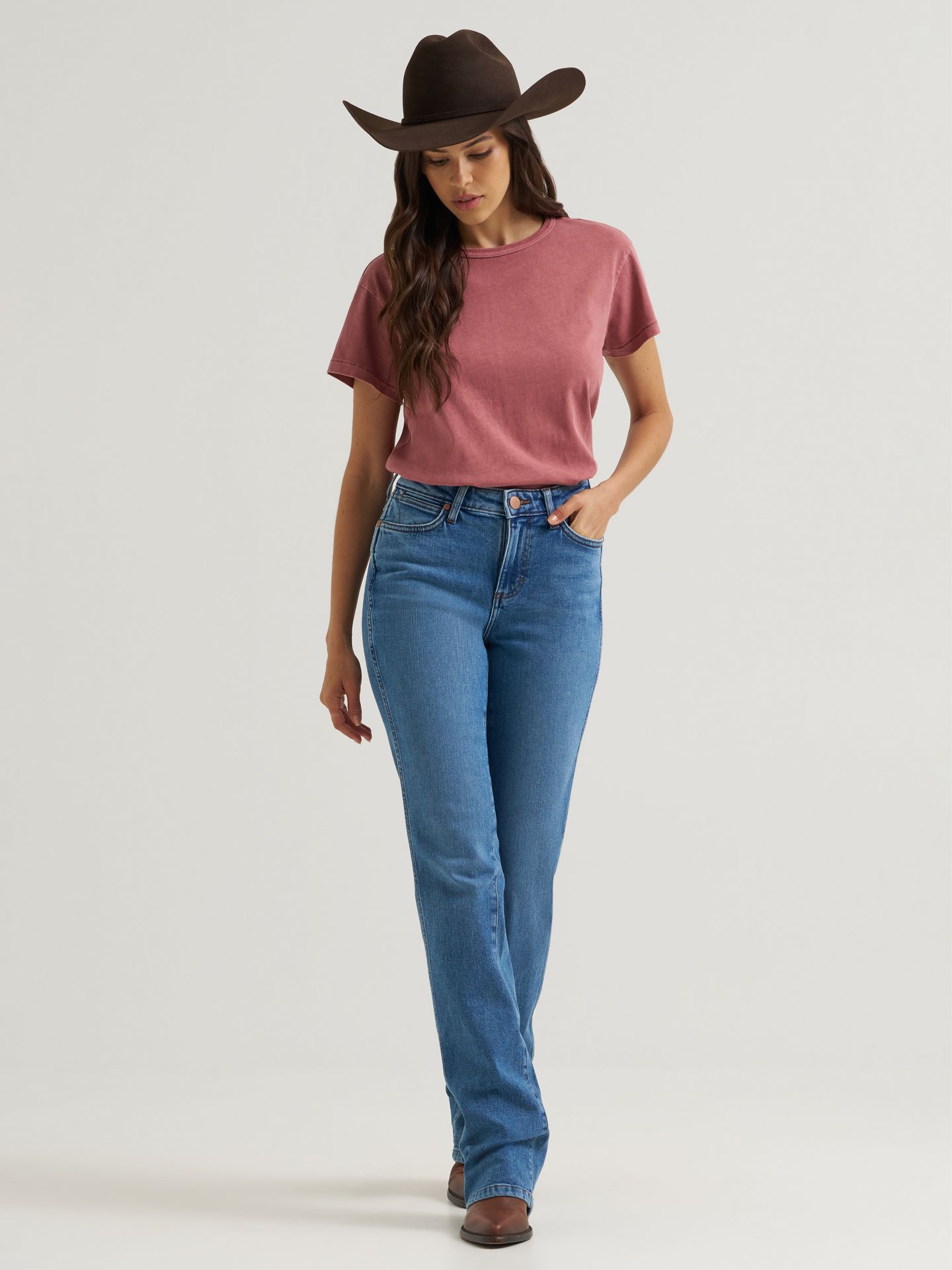 Женские джинсы Wrangler Retro® Bailey Mid Rise Bootcut, цвет: Billie — фото 1