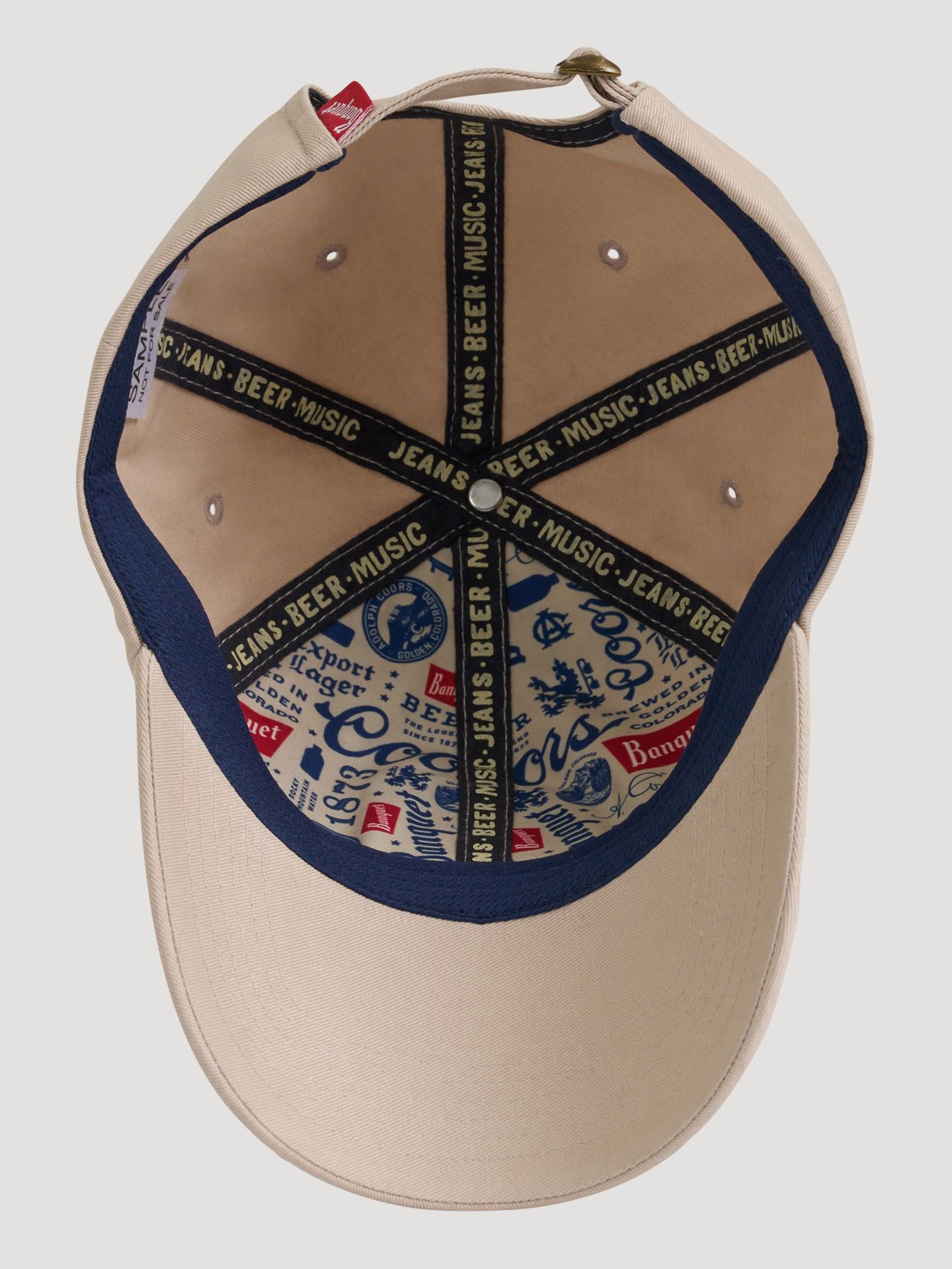 Мужская кепка Wrangler x Coors Leisure, цвет: Бежевый — фото 5