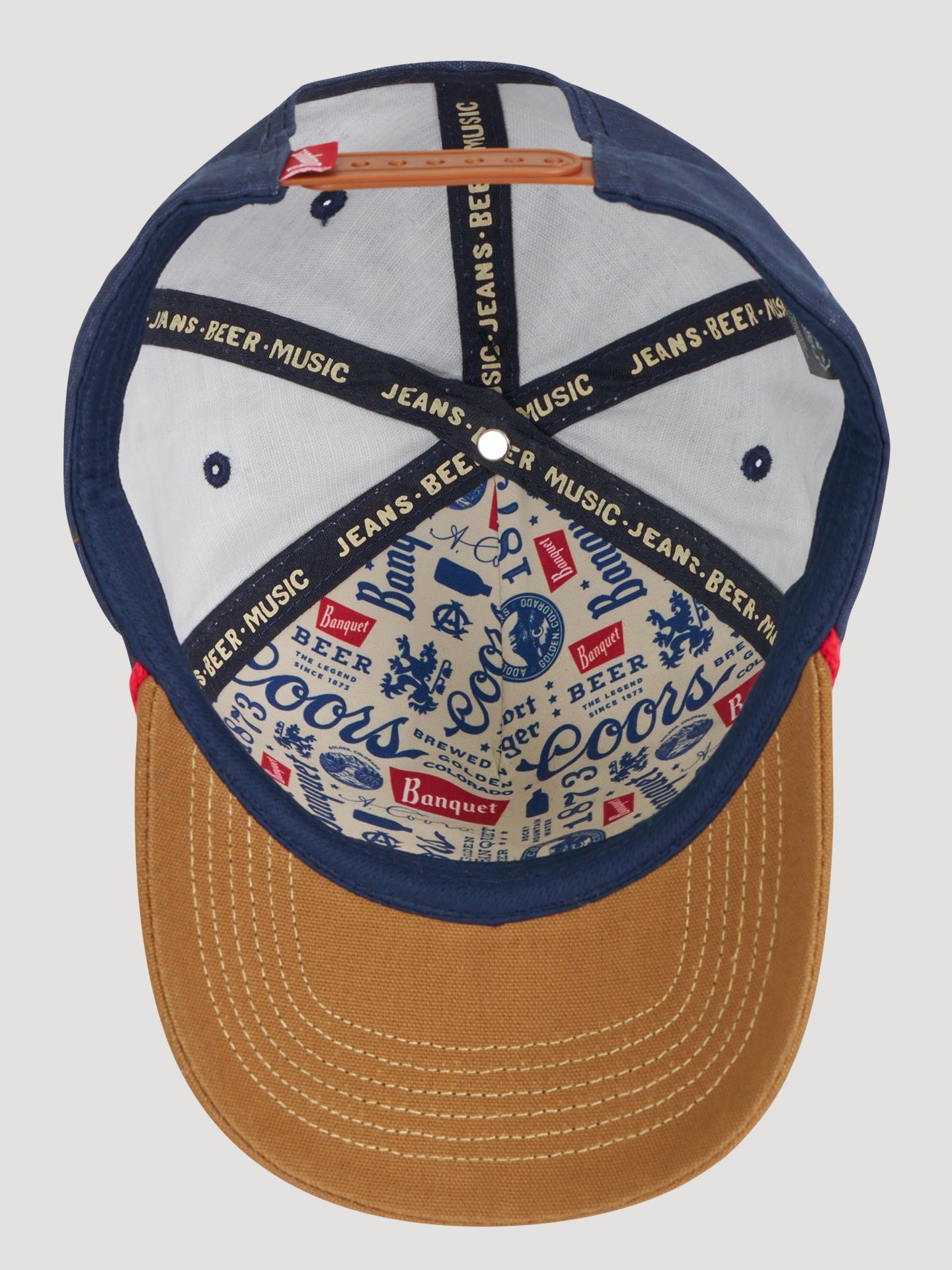 Мужская кепка Wrangler x Coors Canvas, цвет: Тёмный синий — фото 5