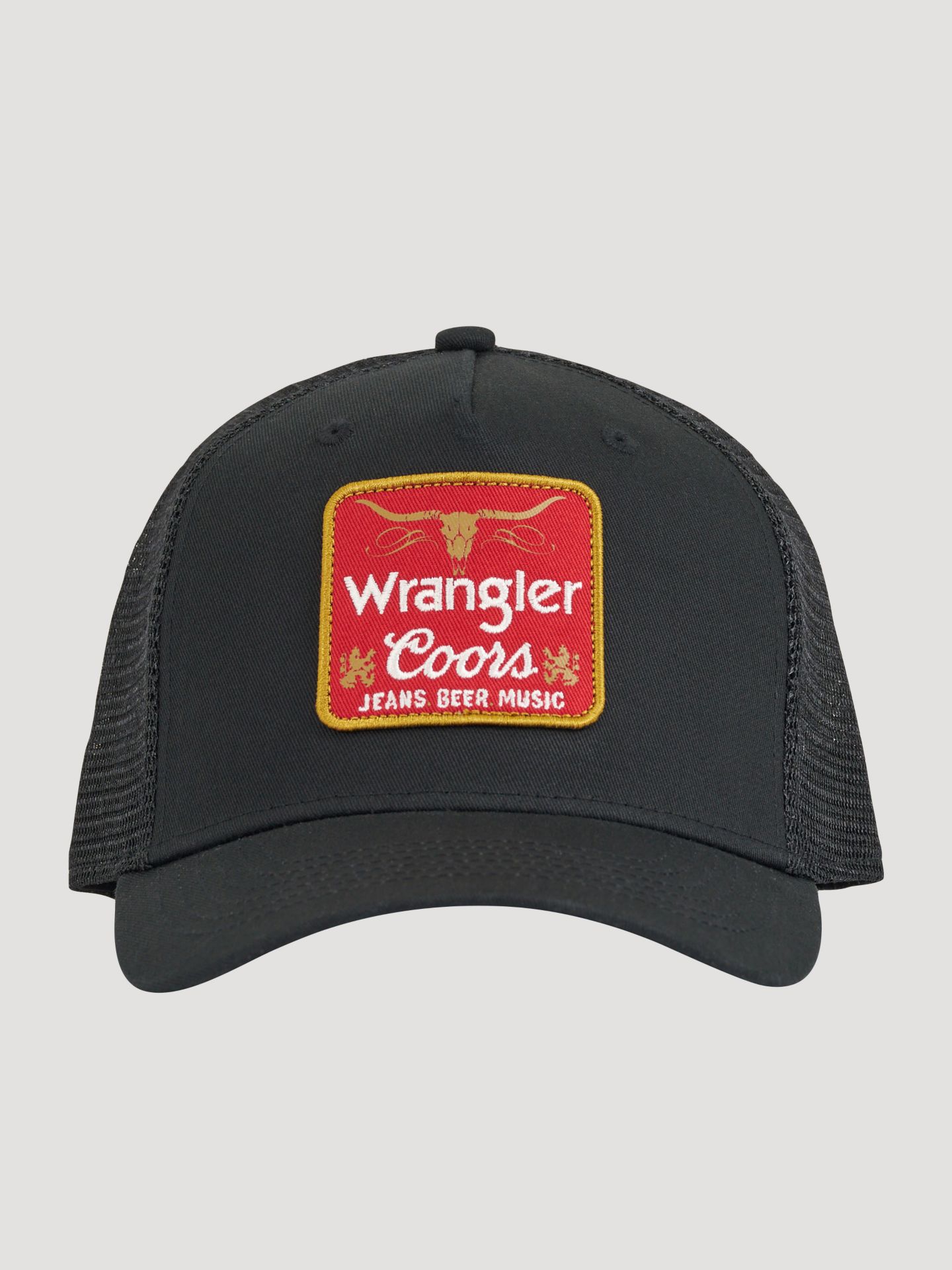 Мужская кепка Wrangler x Coors Steer Patch, цвет: Чёрный — фото 1