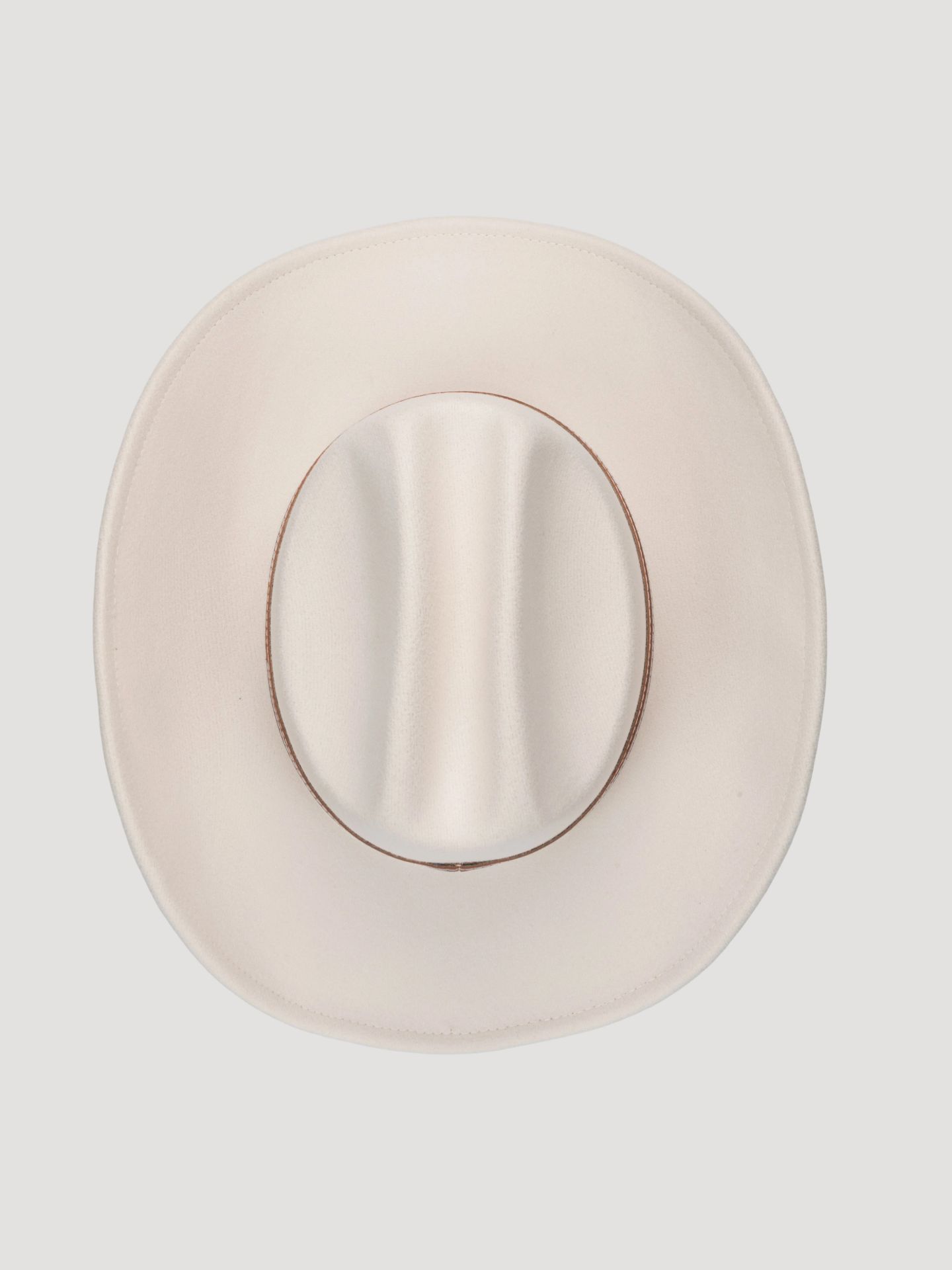 Женский головной убор Wrangler Floral Trim Faux Wool Cowboy Hat, цвет: Кремовый — фото 4