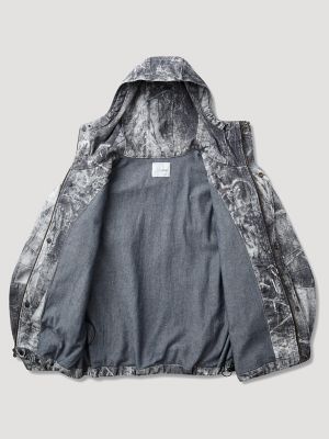 Wrangler x ROA Volano Denim Jacket in Dark Owl Camo