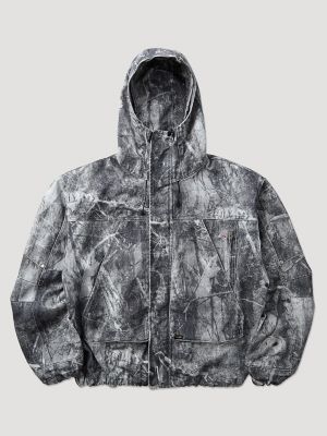 Wrangler x ROA Volano Denim Jacket in Dark Owl Camo