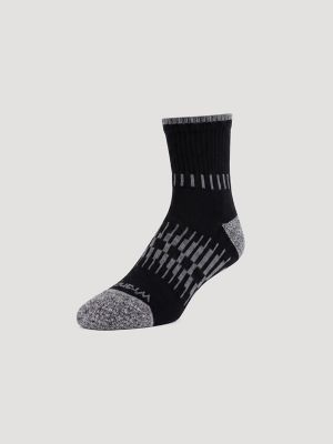 Wrangler RIGGS Workwear Tough Flex Quarter Sock 6 Pack:Black:One Size alternative view