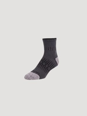 Wrangler RIGGS Workwear&reg; Tough Flex Quarter Sock (6-Pack) in Grey