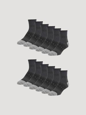 Wrangler RIGGS Workwear® Tough Flex Quarter Sock (6-Pack)