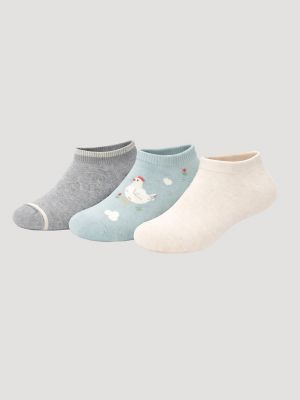 Women's Workwear Novelty Low Cut Sock (3-Pack) in Farm Life