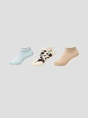 Women's Workwear Novelty Low Cut Sock (3-Pack) in Cow