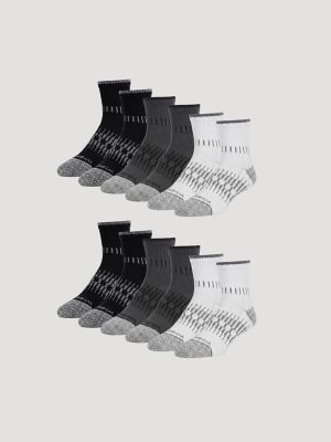 Wrangler RIGGS Workwear&reg; Tough Flex Quarter Sock (6-Pack) in Multi