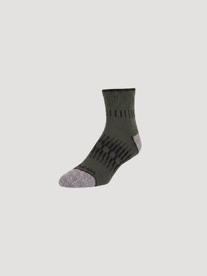 Wrangler RIGGS Workwear&reg; Tough Flex Quarter Sock (6-Pack) in Dark