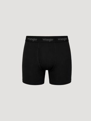 Men's Cotton Stretch Boxers (3-Pack) in Black