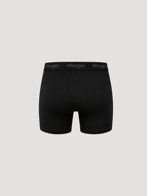 Men's Cotton Stretch Boxers (3-Pack) in Black