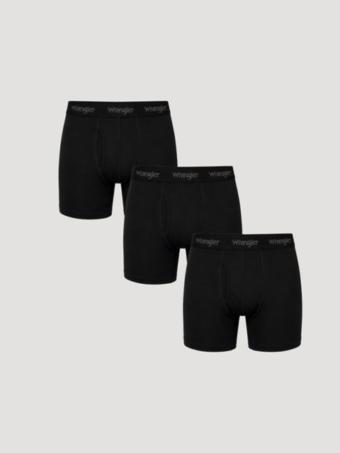 Wrangler Men's Cotton Stretch Boxers (3-Pack)