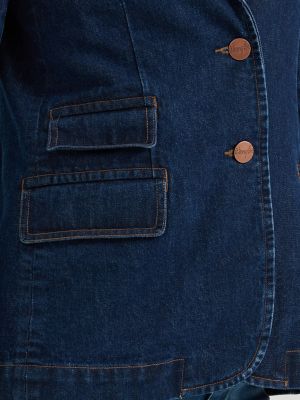 Women&rsquo;s 70s-Inspired Denim Blazer in Amber