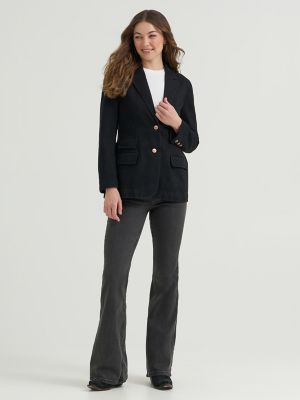 Women&rsquo;s 70s-Inspired Denim Blazer