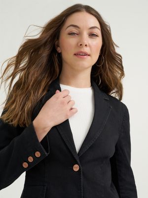 Women&rsquo;s 70s-Inspired Denim Blazer