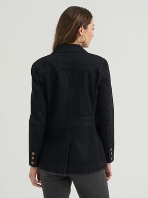 Women&rsquo;s 70s-Inspired Denim Blazer