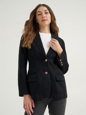 Women&rsquo;s 70s-Inspired Denim Blazer