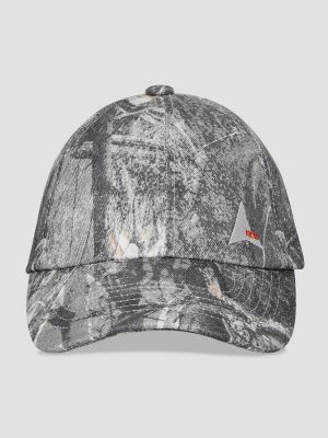 Wrangler x ROA Washed Denim Cap in Dark Owl Camo