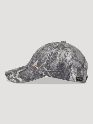 Wrangler x ROA Washed Denim Cap in Dark Owl Camo