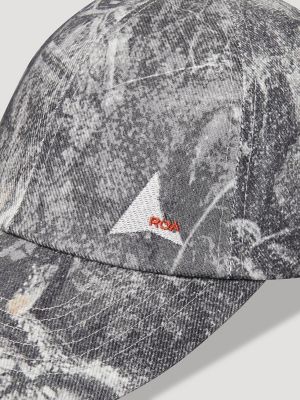 Wrangler x ROA Washed Denim Cap in Dark Owl Camo