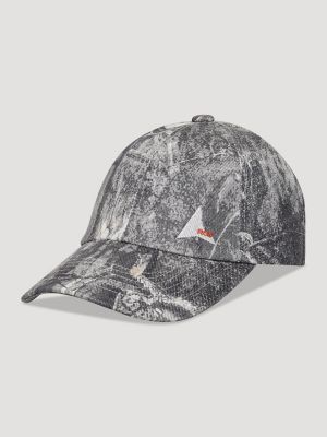 Wrangler x ROA Washed Denim Cap in Dark Owl Camo